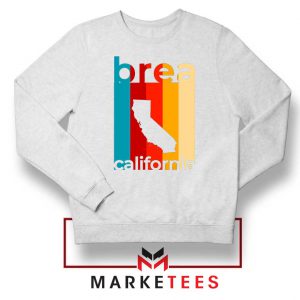 Brea California Retro White Sweater