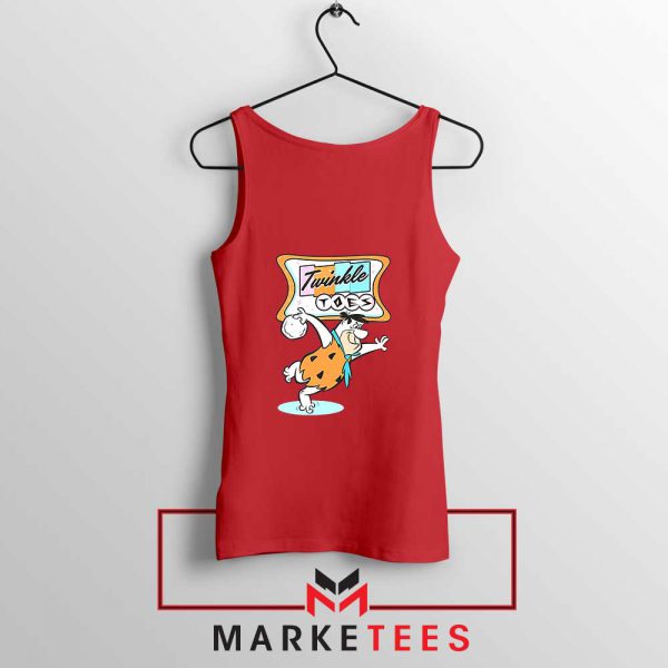 Fred Flintstone Bowling Red Tank Top