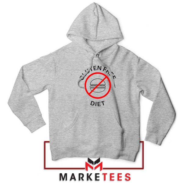 Gluten Free Diet Poster Sport Grey Hoodie