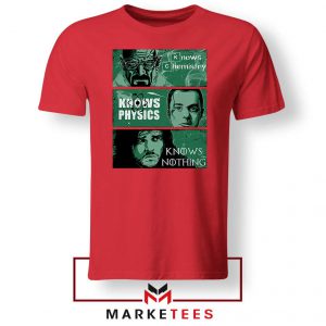 Knowledge Rules TV Series Red Tshirt