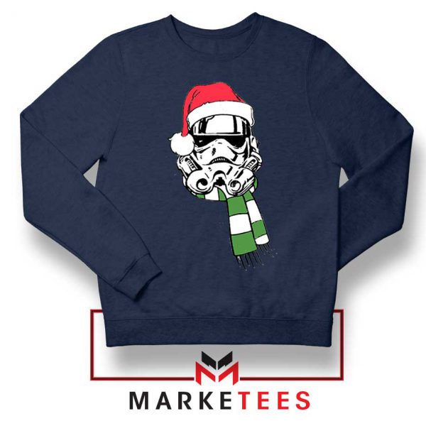 Merry Sithmas Stormtrooper Navy Blue Sweater