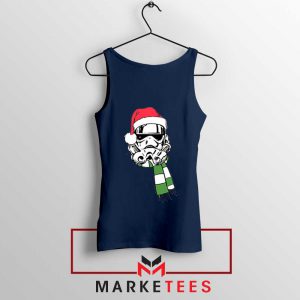 Merry Sithmas Stormtrooper Navy Blue Tank Top