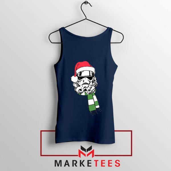 Merry Sithmas Stormtrooper Navy Blue Tank Top