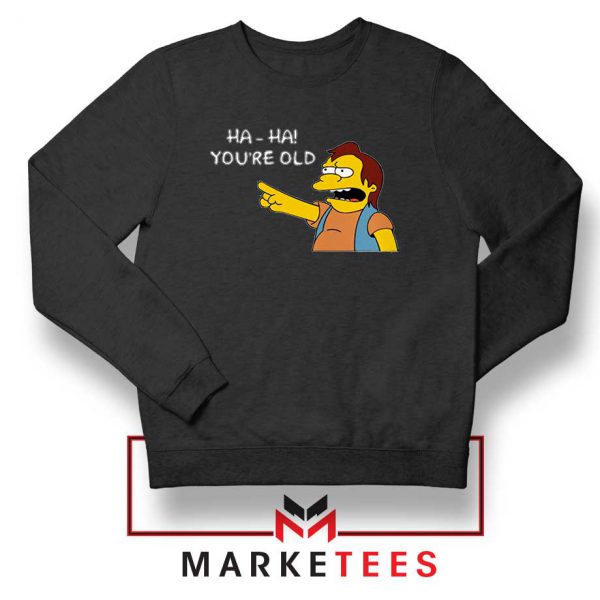 Nelson Muntz Funny Black Sweatshirt