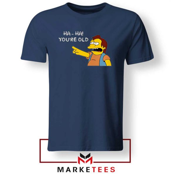 Nelson Muntz Funny Character Navy Blue Tshirt