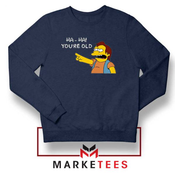 Nelson Muntz Funny Navy Blue Sweatshirt