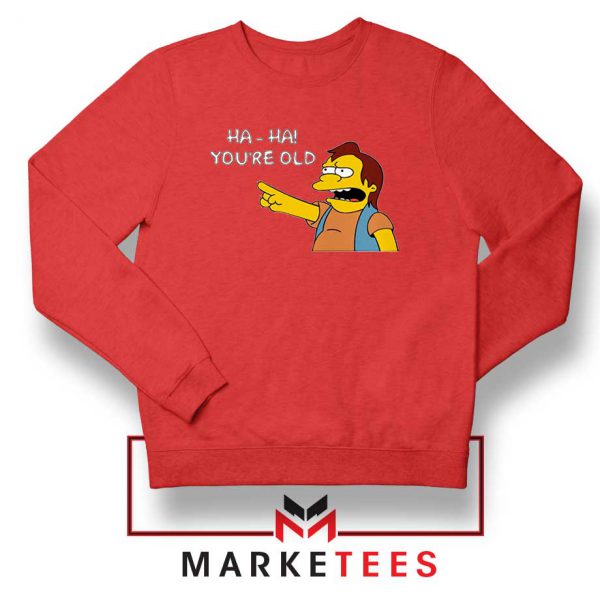 Nelson Muntz Funny Red Sweatshirt
