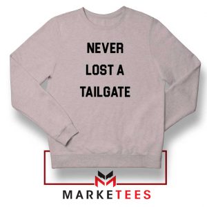 Never Lost Tailgate Grey Sweatshirt