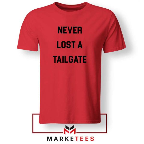 Never Lost Tailgate Red Tshirt