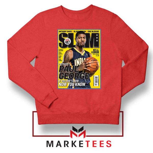 Paul George Slam Playoffs Red Sweatshirt