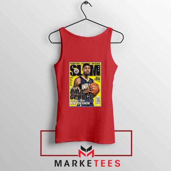 Paul George Slam Playoffs Red Tank Top