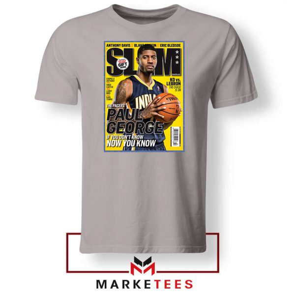 Paul George Slam Playoffs Sport Grey Tee