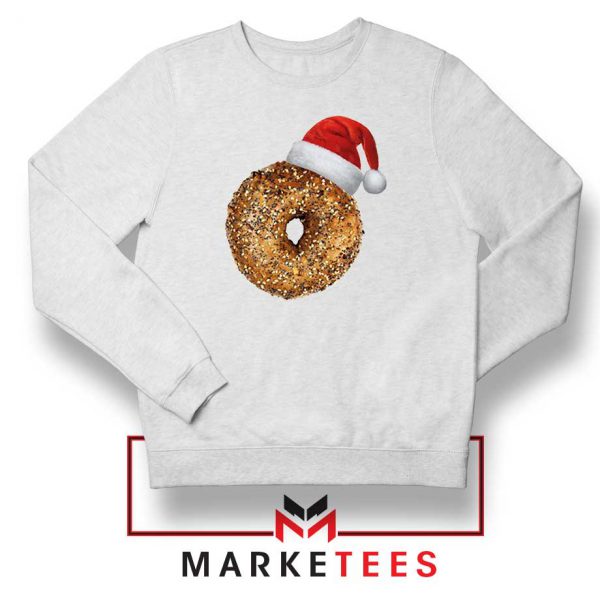 Santa Hat Bagel Christmas Sweatshirt