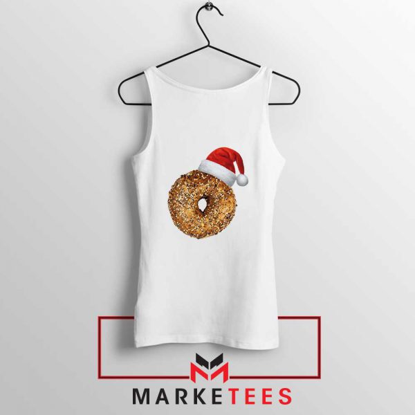 Santa Hat Bagel Christmas Tank Top