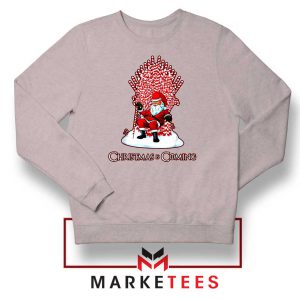 Santa is Coming Throne Sport Grey Sweater