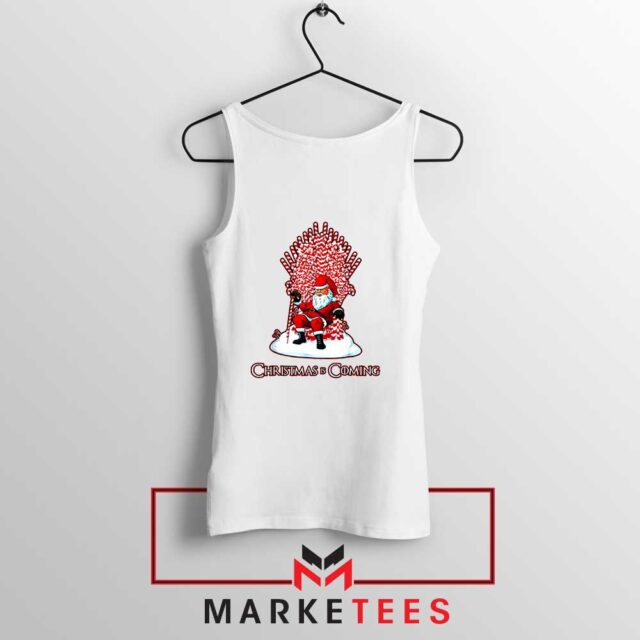 Santa Is Coming Throne Tank Top
