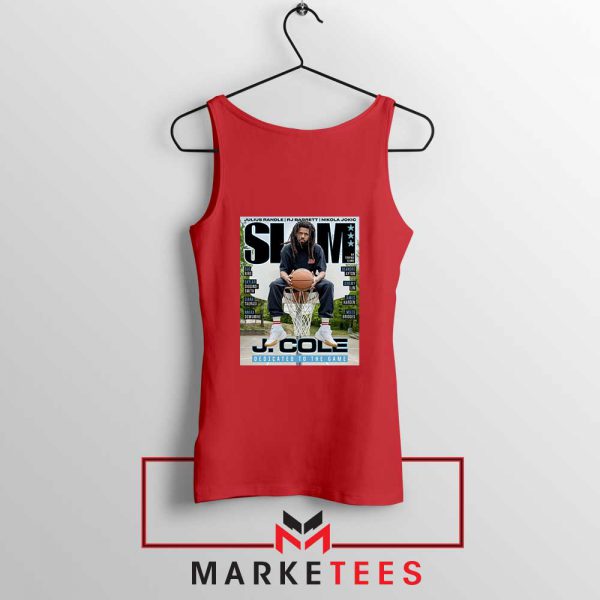 Slam J Cole Rapper Cover Red Tank Top