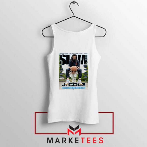 Slam J Cole Rapper Cover White Tank Top