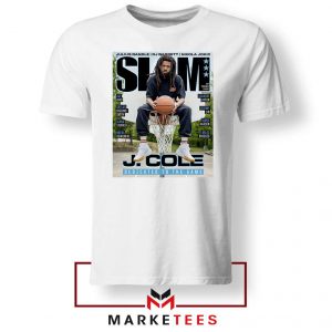 Slam J Cole Rapper Cover White Tee