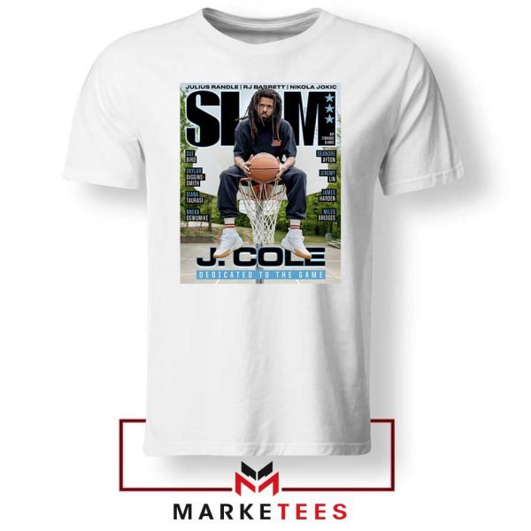 Slam J Cole Rapper Cover White Tee