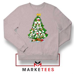 Snoopy Christmas Tree Sport Grey Sweater