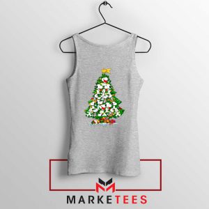 Snoopy Christmas Tree Sport Grey Tank Top