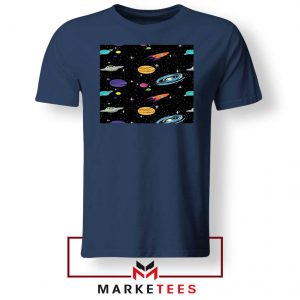 Space Solar System Navy Blue Tee