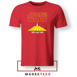 Spare Wars Bowling Parody Red Tee