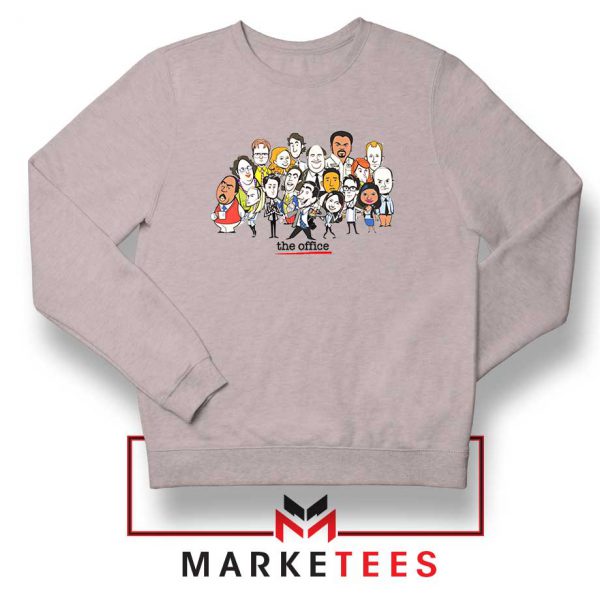 The Office Cartoons Grey Sweatshirt