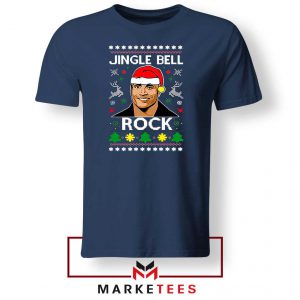 The Rock Jingle Bell Navy Blue Tee