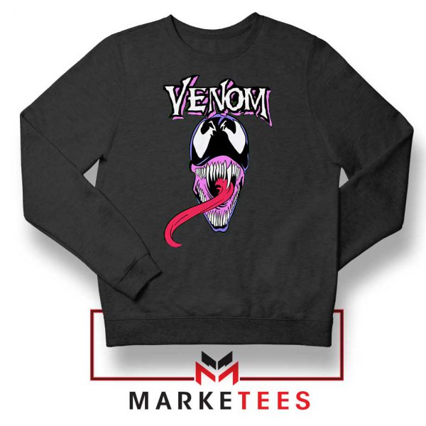 Venom Neon Superhero Black Sweatshirt