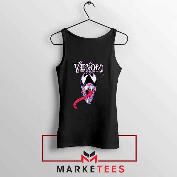 Venom Neon Superhero Black Tank Top