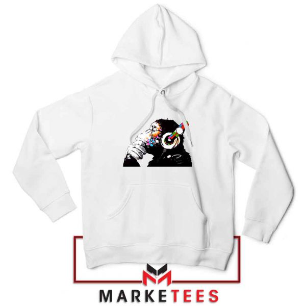 Banksy Monkey DJ Art Hoodie