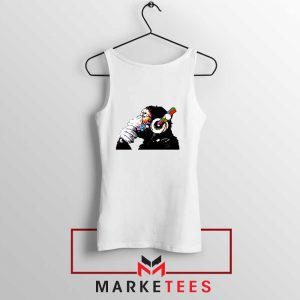 Banksy Monkey DJ Art Top