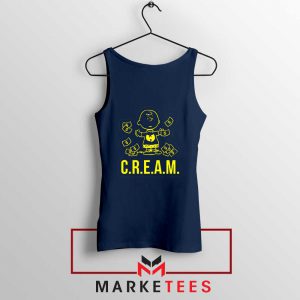 Charlie Brown Rapper Cream Navy Blue Top