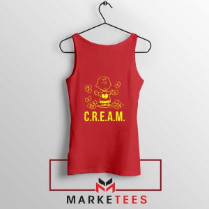 Charlie Brown Rapper Cream Red Top