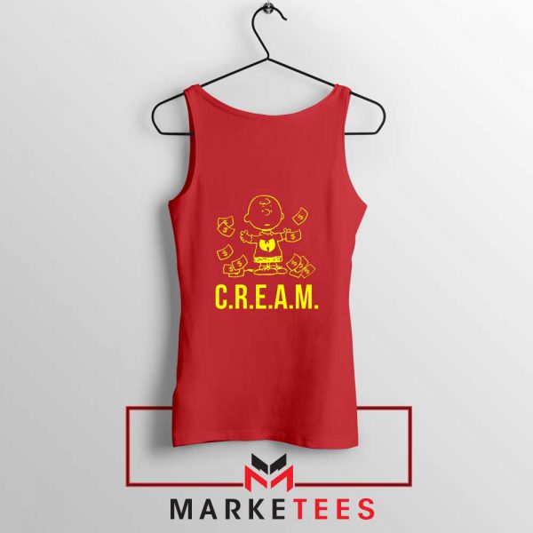 Charlie Brown Rapper Cream Red Top