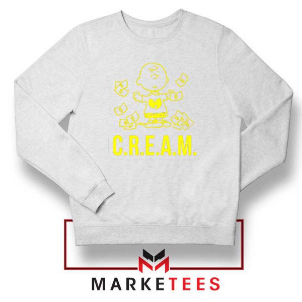 Charlie Brown Rapper Cream White Sweater