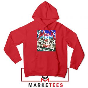 Friend or Foe Graphic Red Hoodie