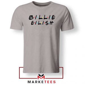 Friends Logo Billie Eilish Sport Grey Tshirt