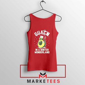 Fruit Guac In a Winter Red Tank Top