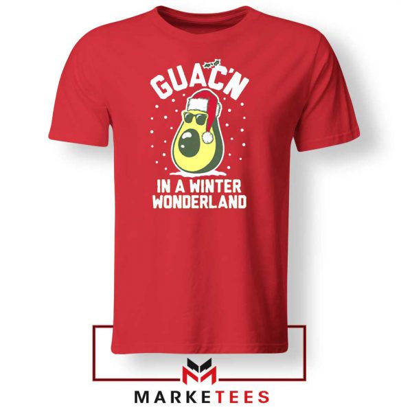 Fruit Guac In a Winter Red Tee