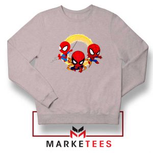 Funny Spiderman Multiverse Sport Grey Sweatshirt