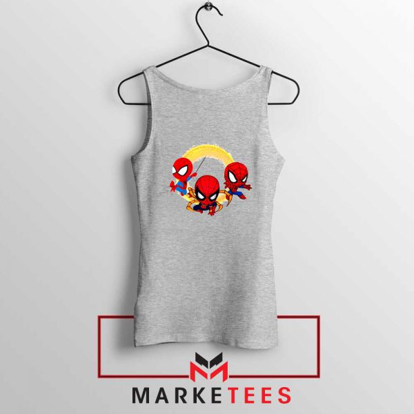 Funny Spiderman Multiverse Sport Grey Tank Top