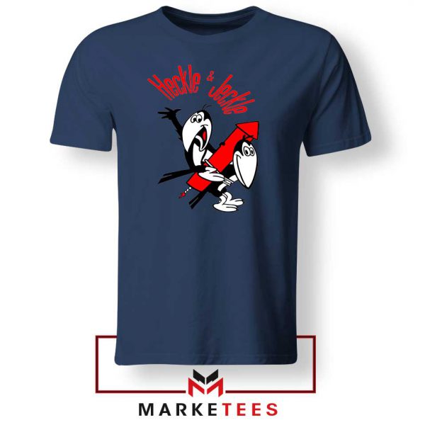 Heckle and Jeckle Show Navy Blue Tee