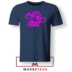 Jinx Monkey Graffiti Navy Blue Tshirt