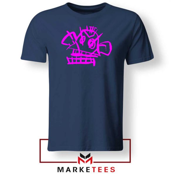 Jinx Monkey Graffiti Navy Blue Tshirt