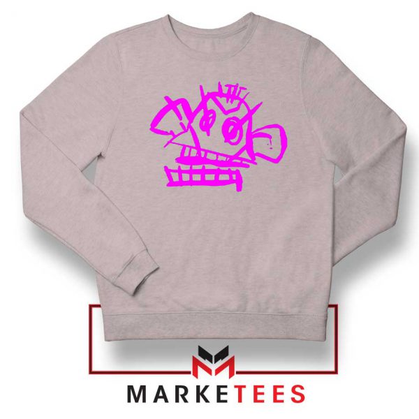 Jinx Monkey Graffiti Sport Grey Sweatshirt