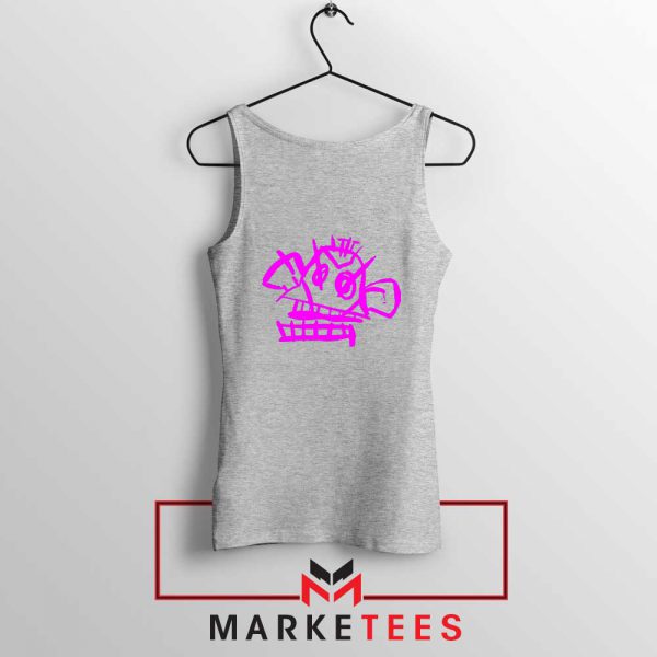 Jinx Monkey Graffiti Sport Grey Tank Top