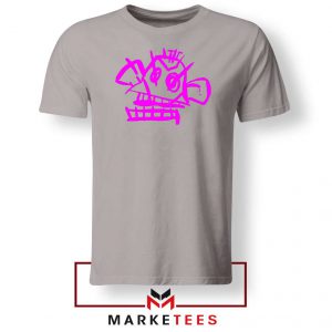 Jinx Monkey Graffiti Sport Grey Tshirt